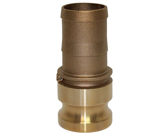 Brass Camlock Type E - Male Camlock x Hose barb