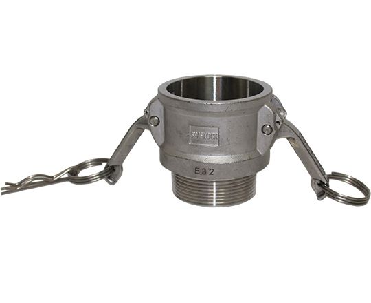 Stainless Steel Camlock Type B - Female Camlock x Male BSP