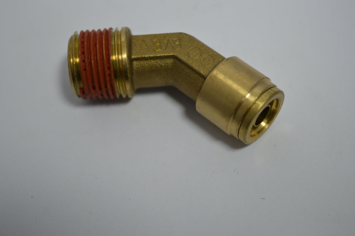 DOT MALE 45 DEGREE ELBOW SWIVEL NO. 54 - METRIC & IMP TUBE