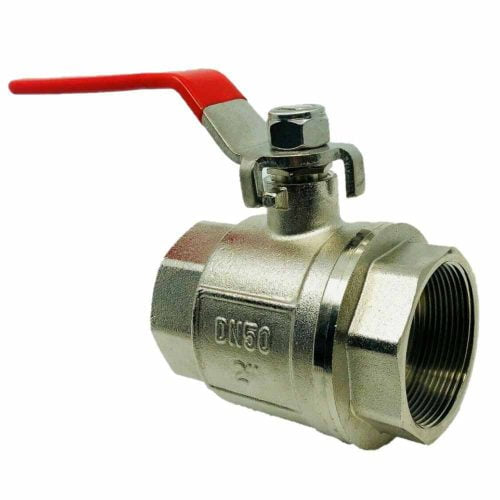 General Purpose Brass Ball Valve - F & F - SS Lever Handle ( short thread )